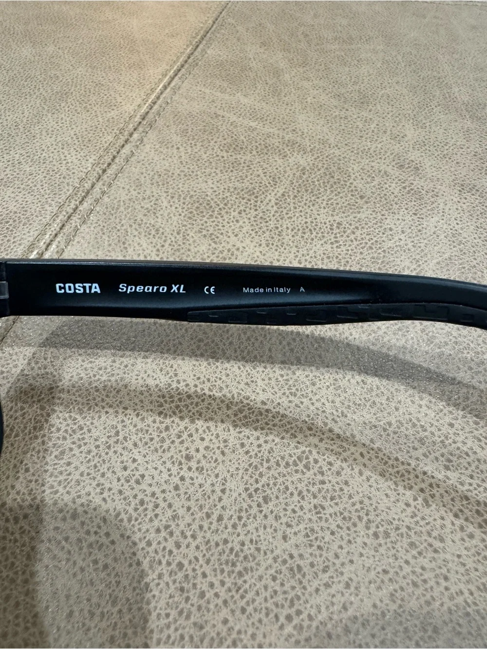 Costa Spearo XL Sunglasses — Black Frame with Blue Mirror Lenses